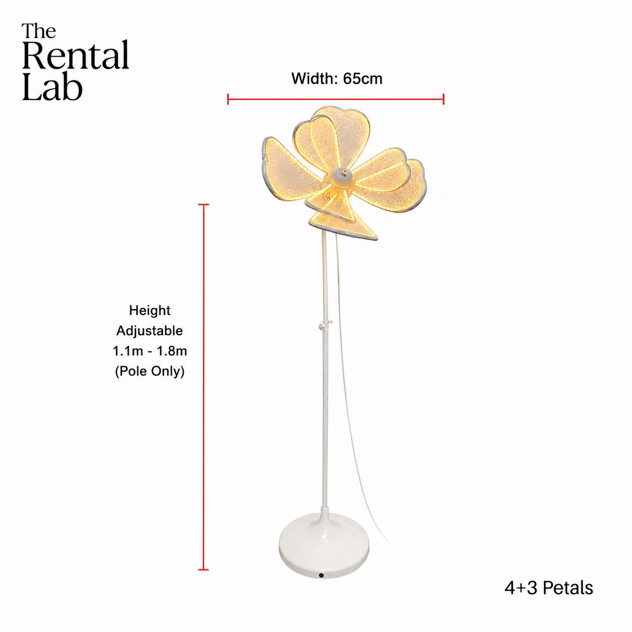 Peony Flower Petal Glowing Lamp