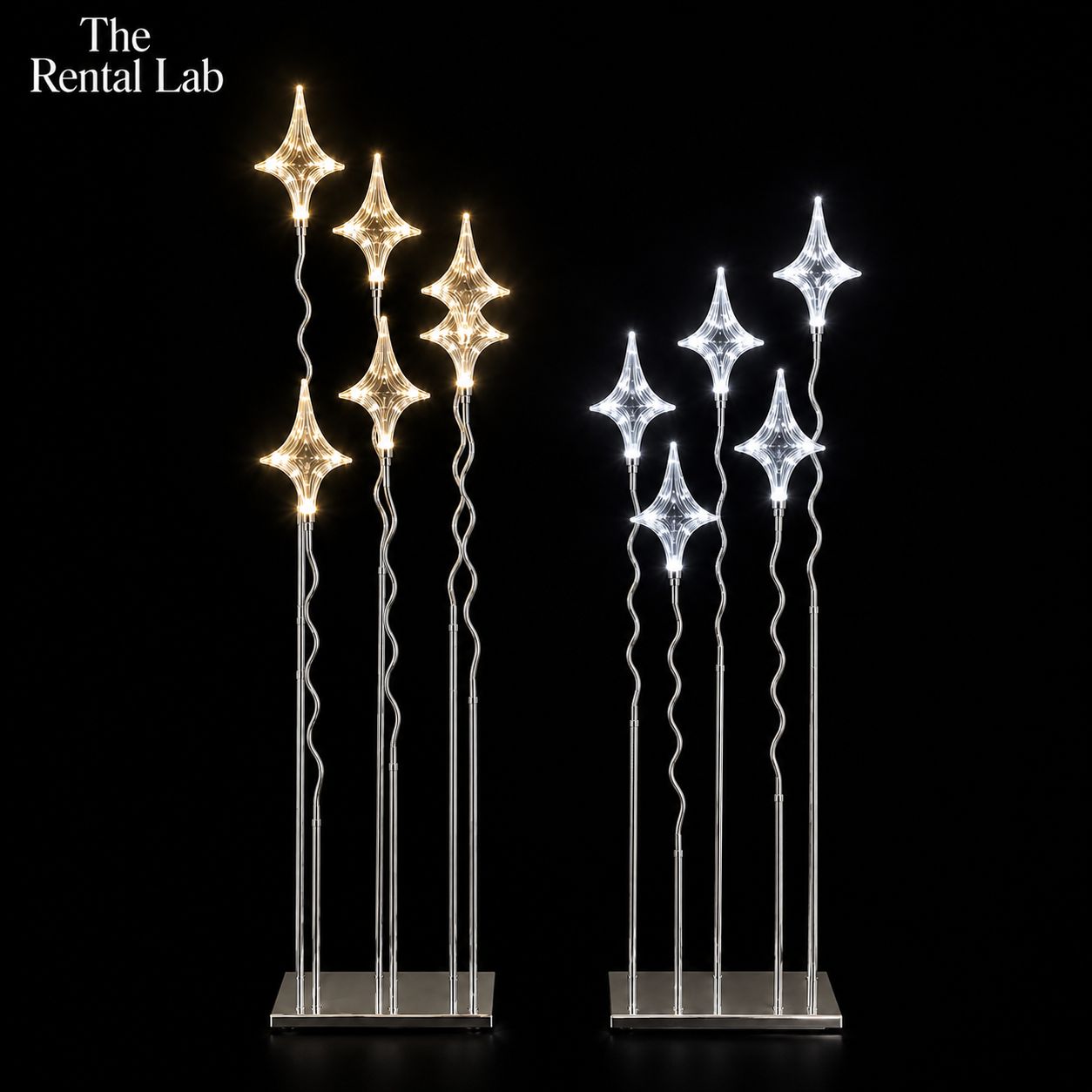 Gold & Silver Glowing Lucky Star Lamp
