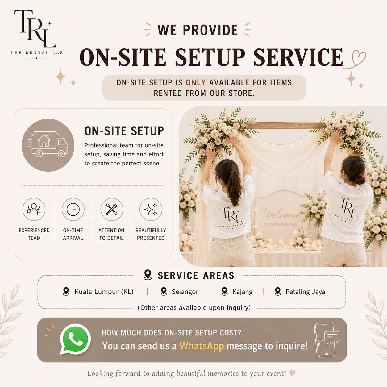 On-Site Event Decoration Service