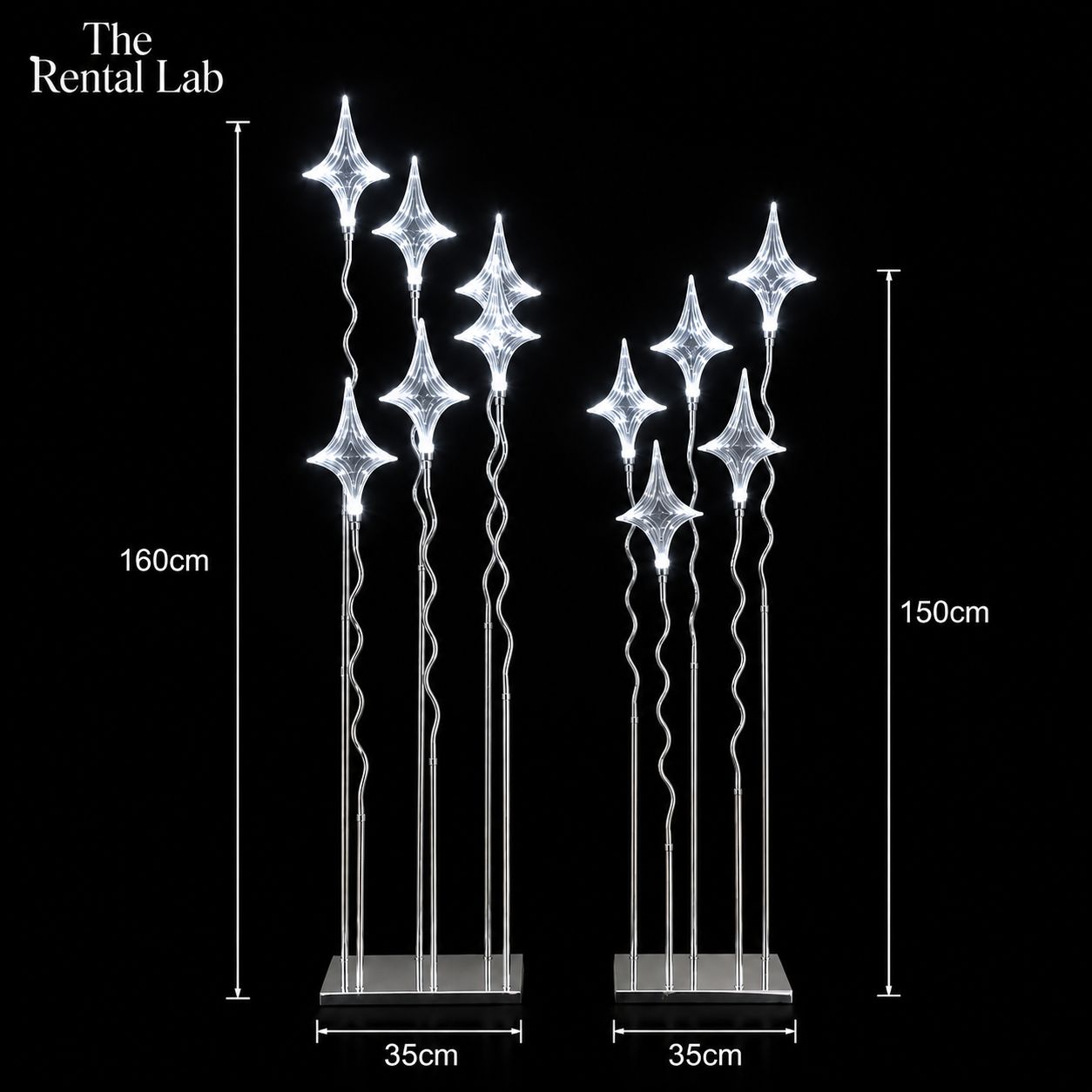 Gold & Silver Glowing Lucky Star Lamp