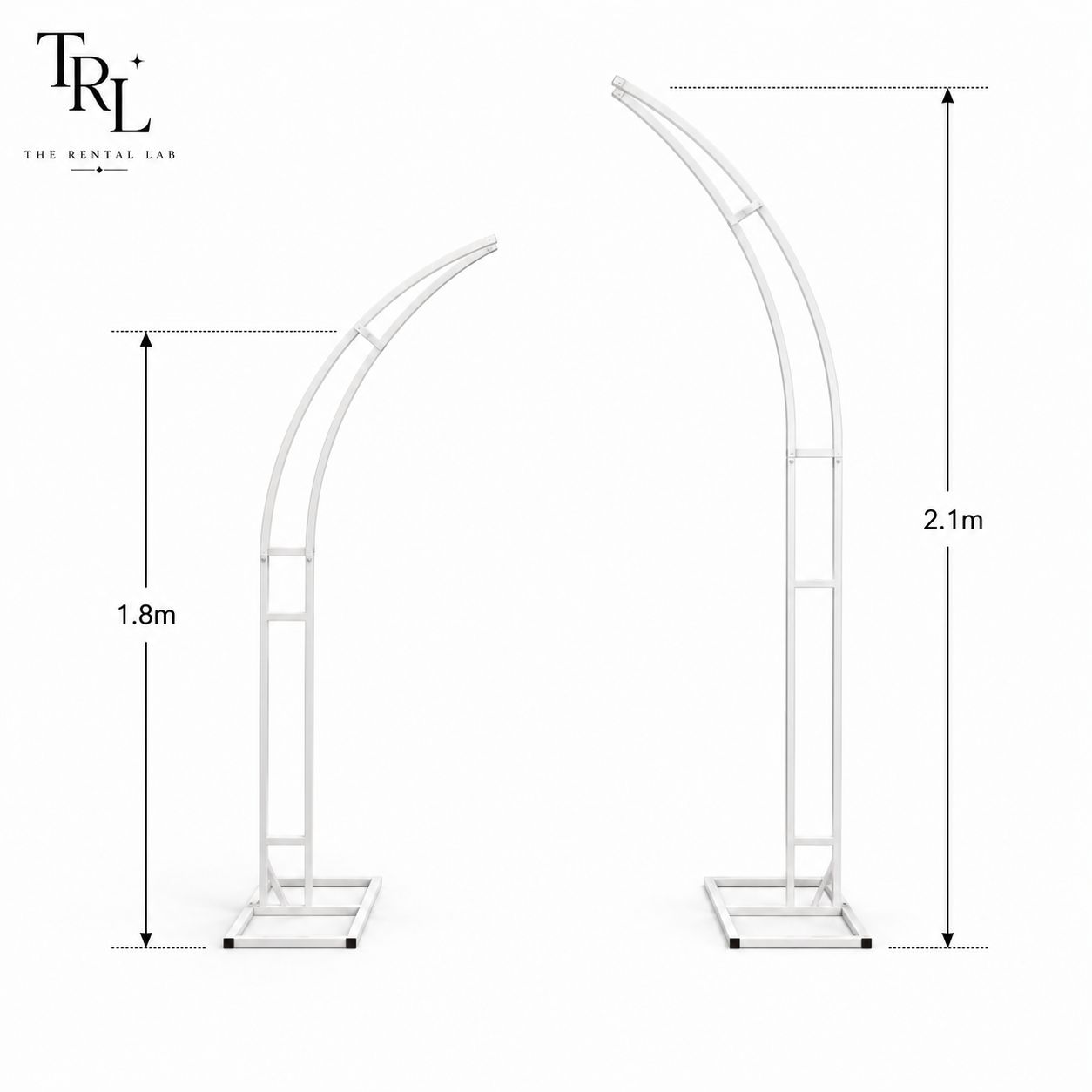 Curved-Shaped Floral Arch Stand