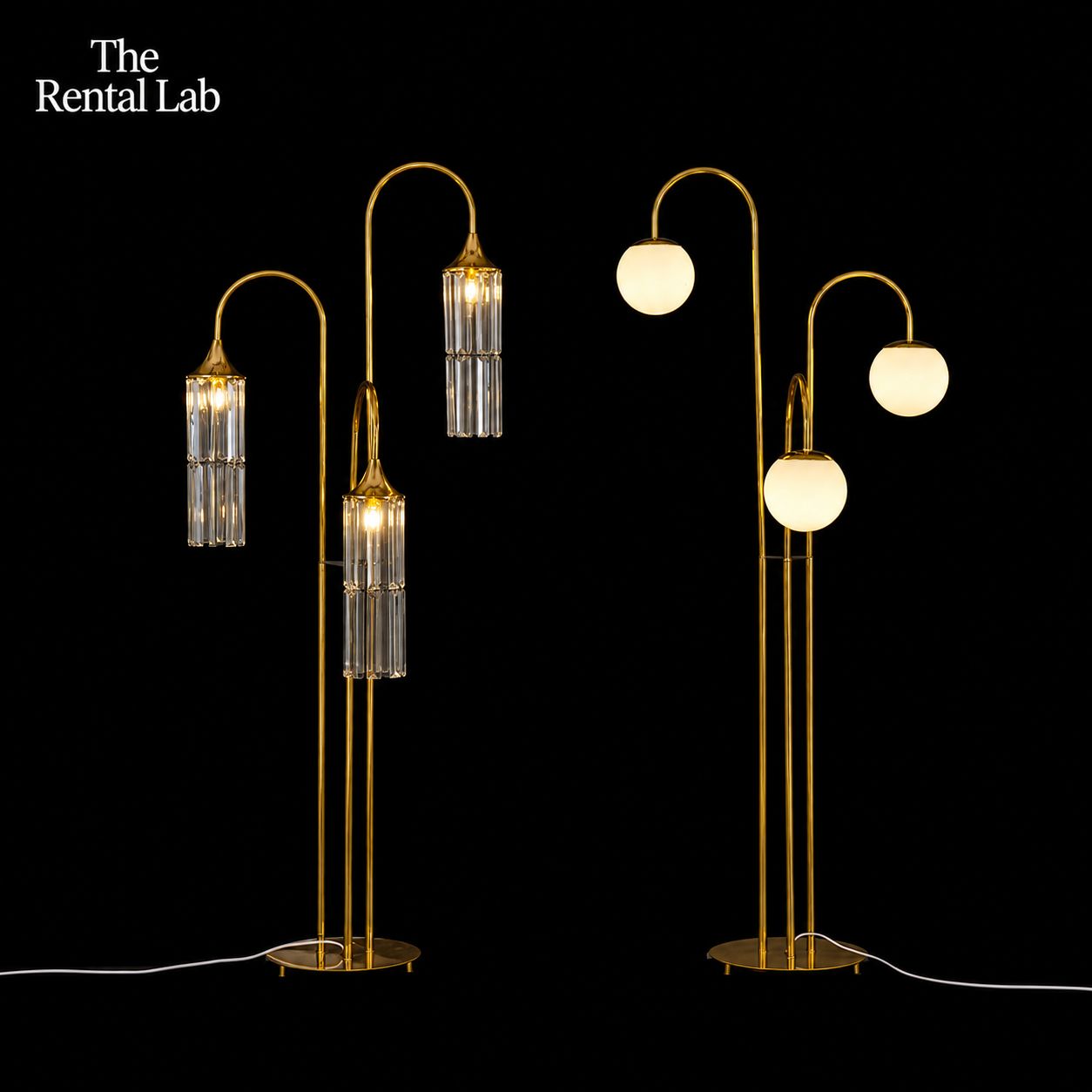 Ice Bar Lamp / Milky White Globe Lights