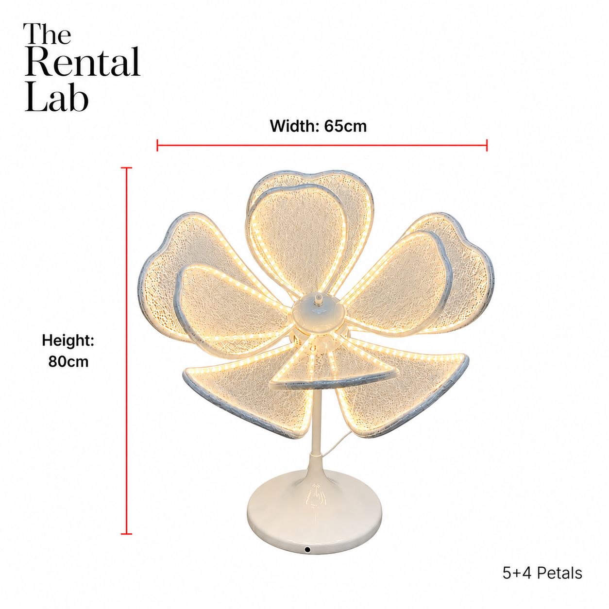 Peony Flower Petal Glowing Lamp
