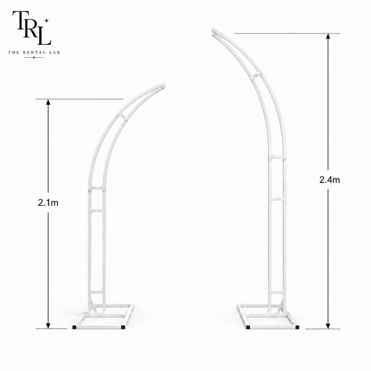 Curved-Shaped Floral Arch Stand
