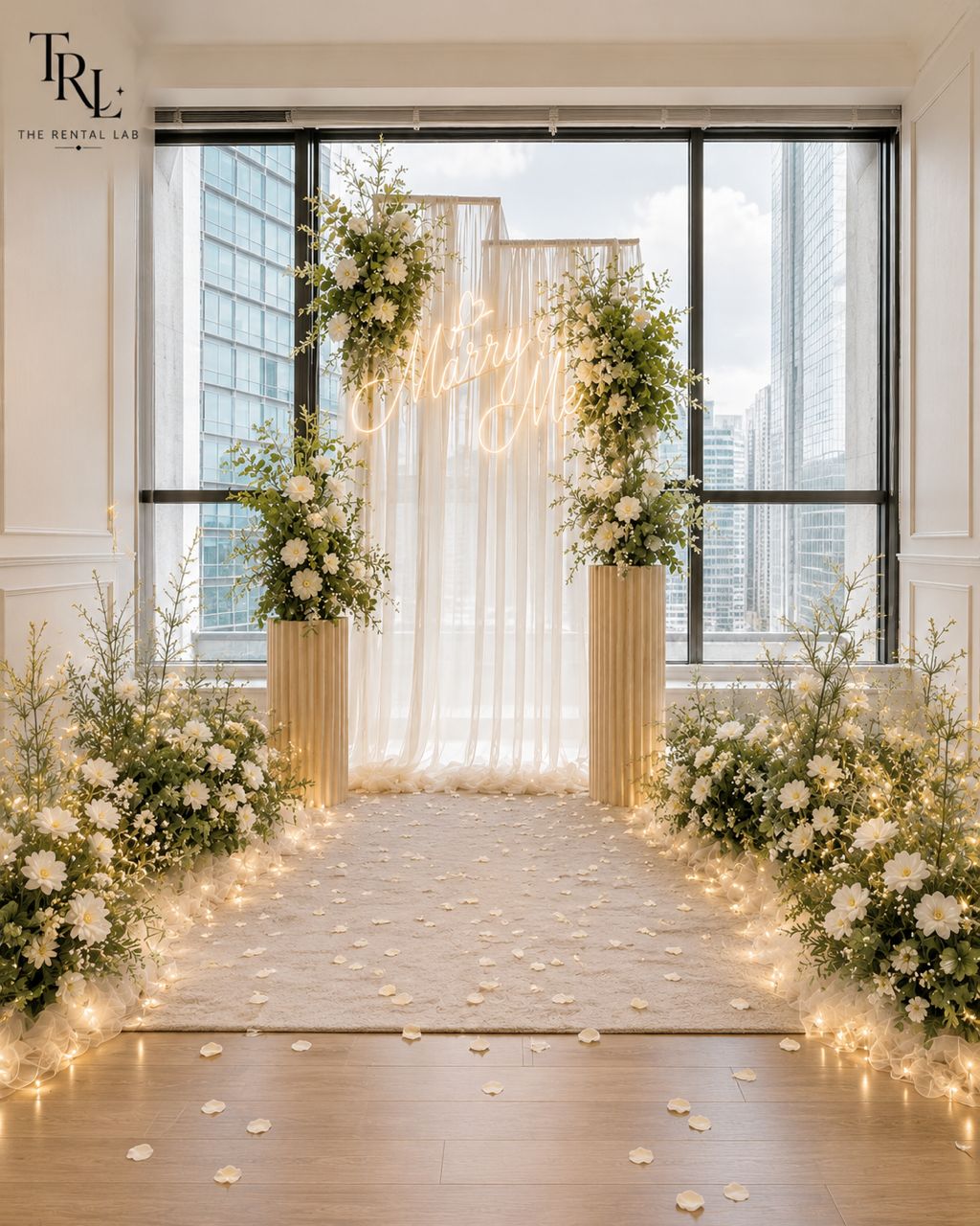 Romantic Proposal Backdrop Set