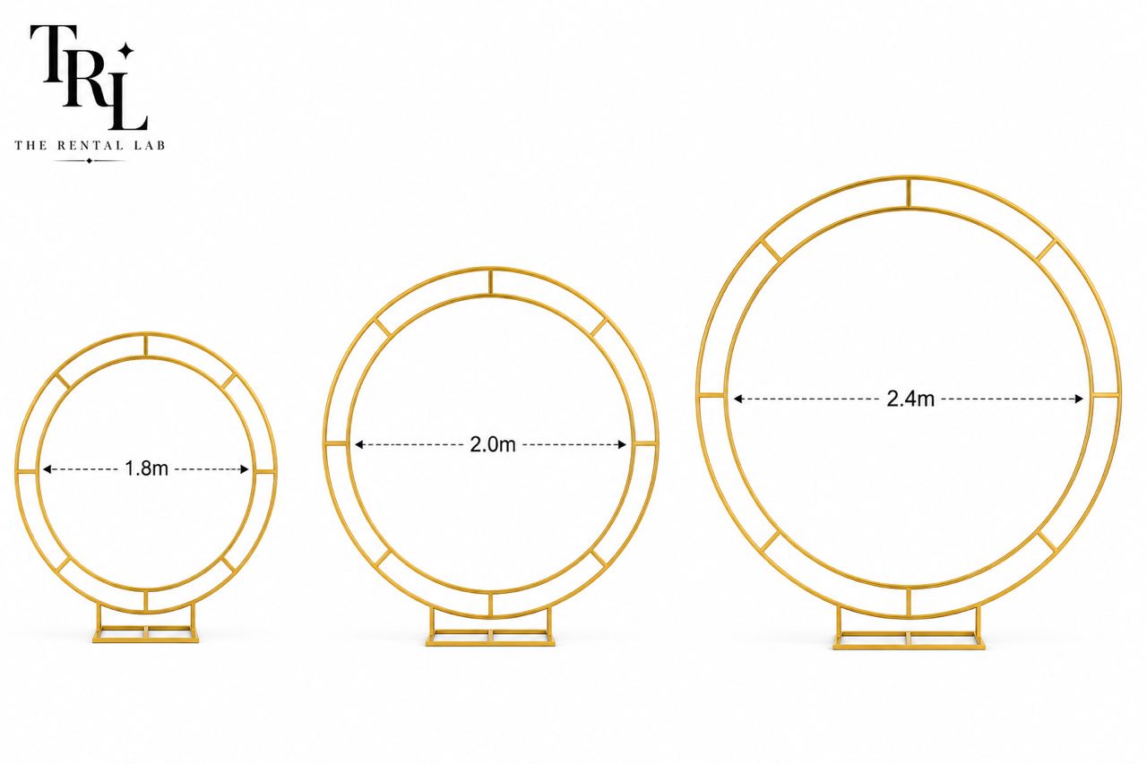 Double Metal Arch Stand