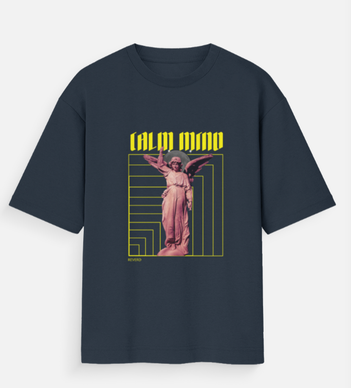 Unisex Oversized Standard T-Shirt Navy Blue