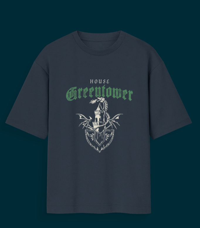 Unisex Oversized Standard T-Shirt Navy Blue