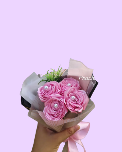 Handmade Pink Flower Bouquet