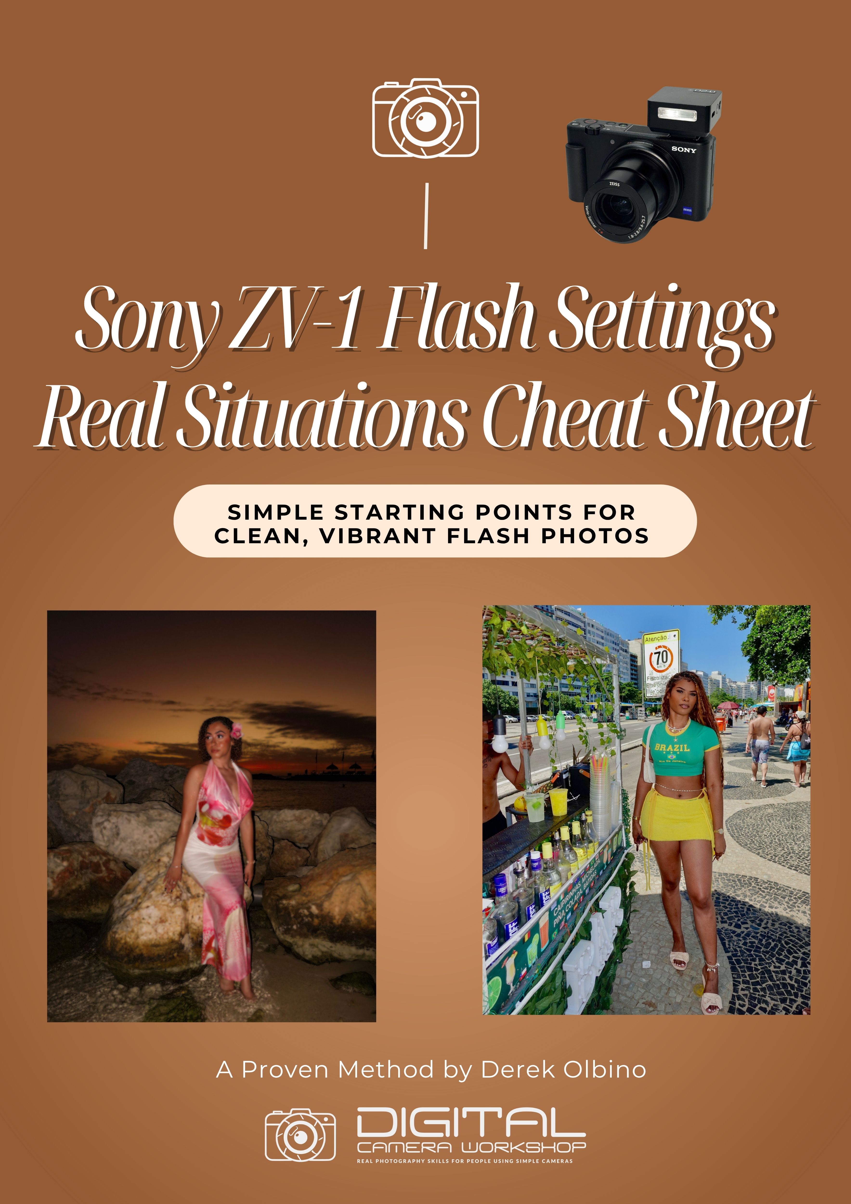 Sony ZV-1 Flash Settings Cheat Sheet