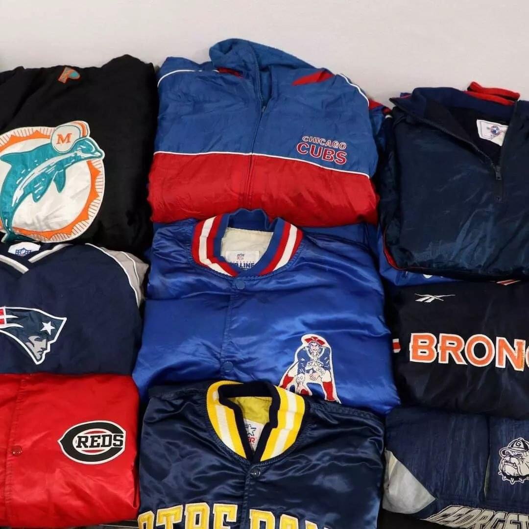 Vintage Sports Team Jackets Bundle Pallets