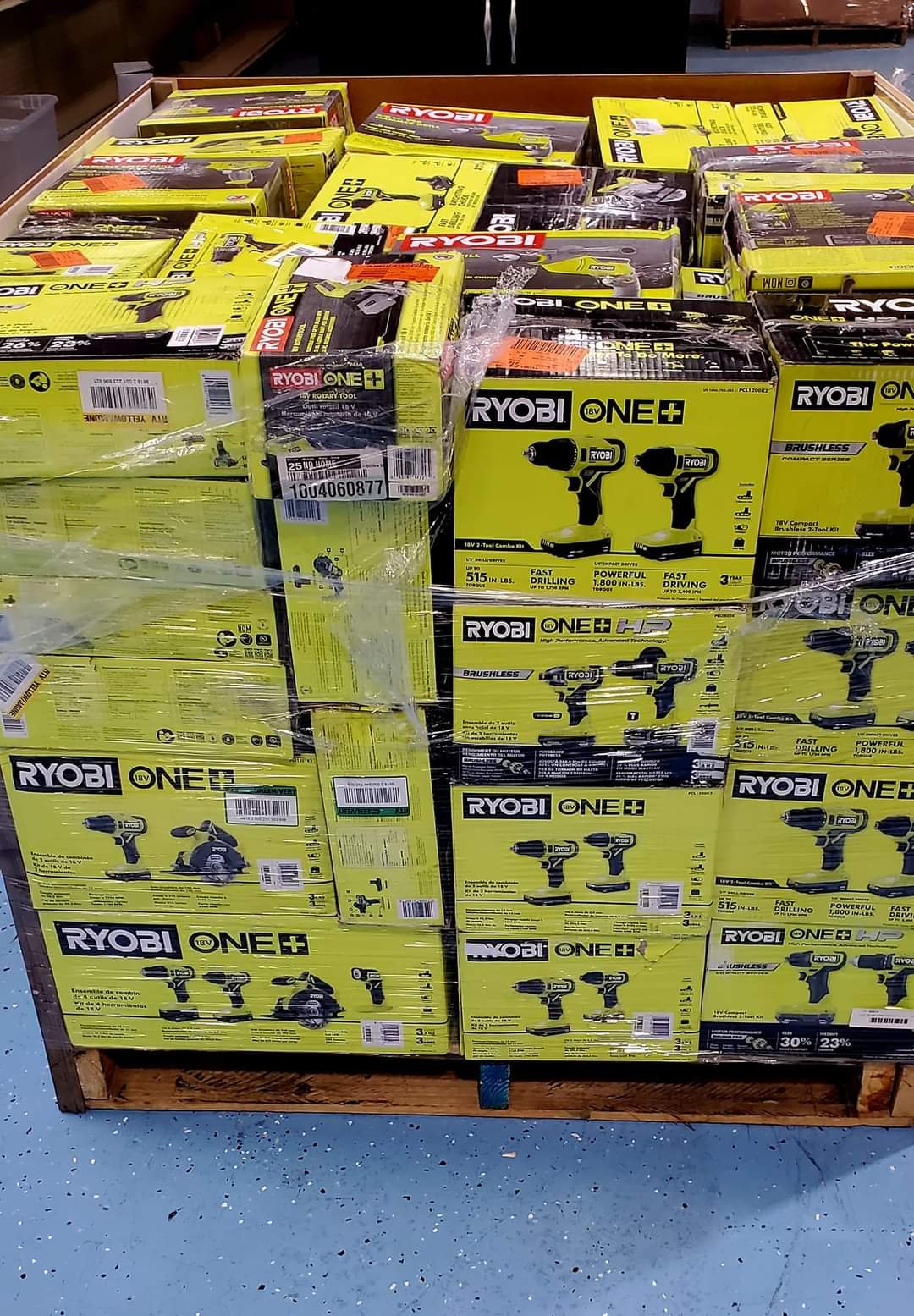 Ryobi ONE+ Cordless Drill Kit Pallets
