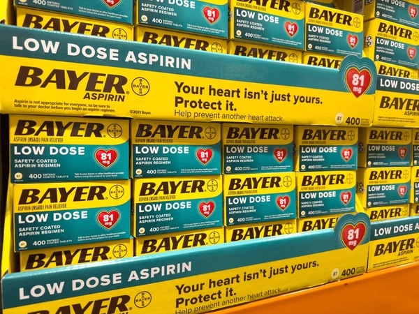 Bayer Low Dose Aspirin Pallets