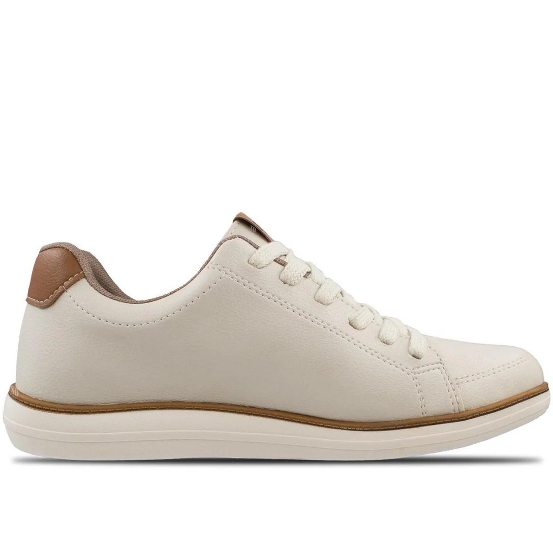 Tênis Masculino BR Sport Sola Amortecedor Off White Casual Confortável