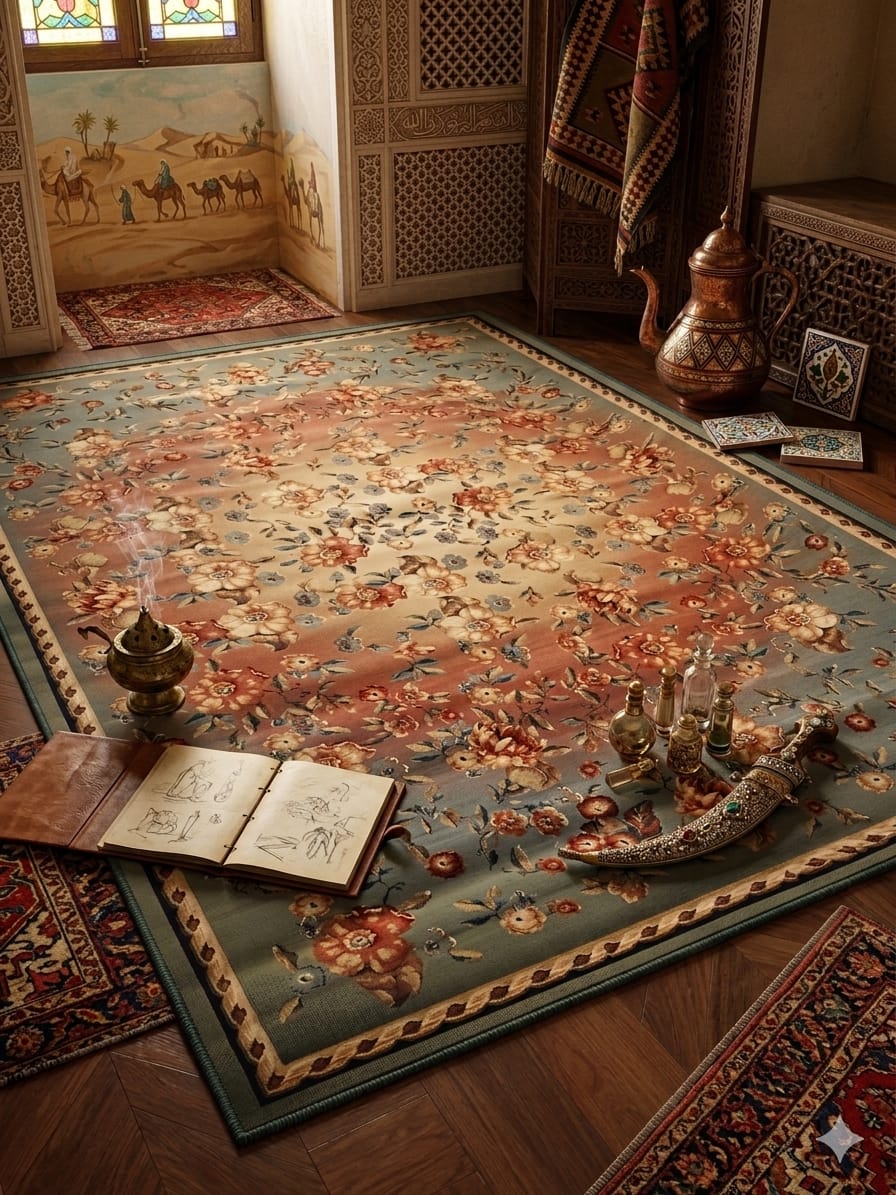 Vintage Floral Area Rug