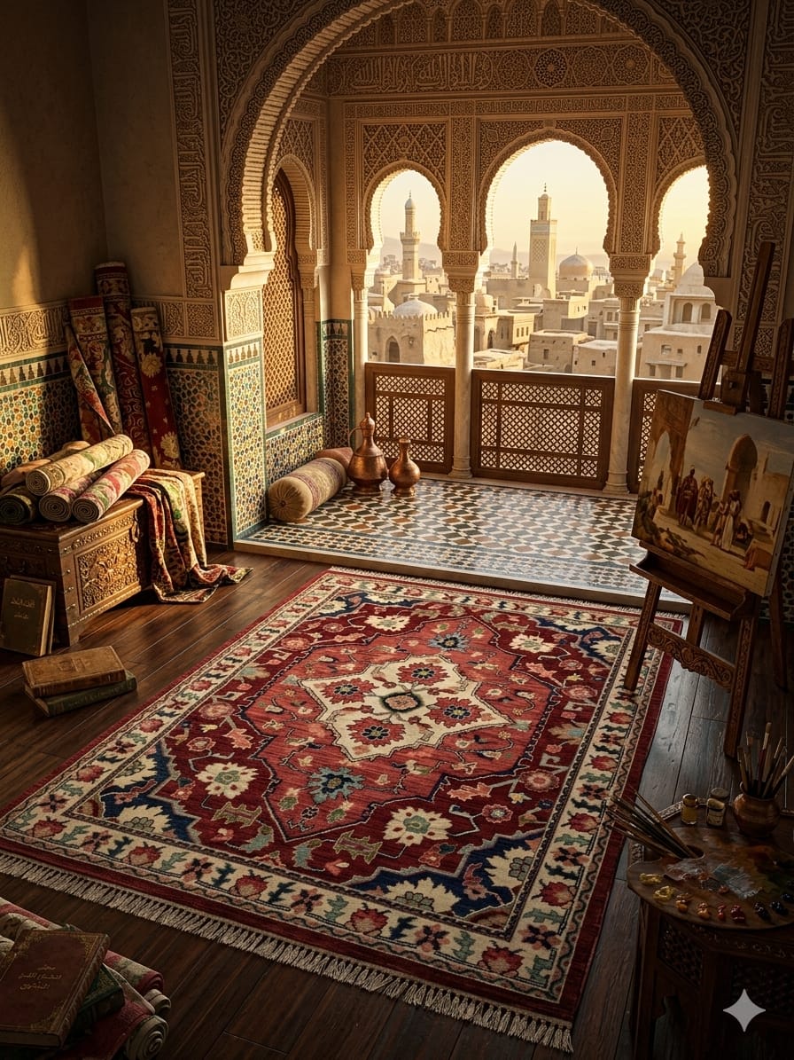 Oriental Handwoven Wool Rug