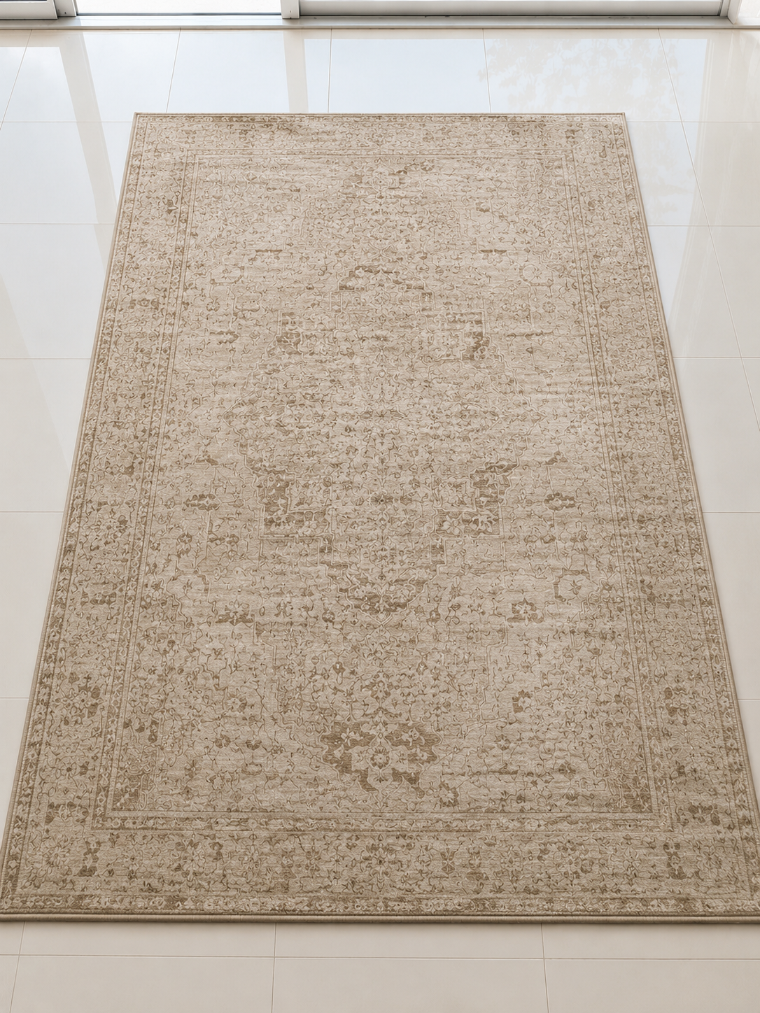 Modern Beige Area Rug