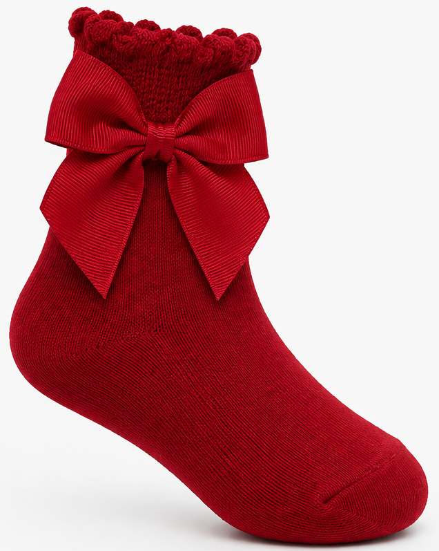 Chaussettes Élégantes à Nœud pour Fille