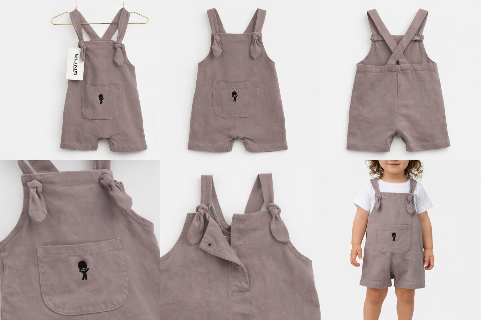 Baby Cotton Overall Romper
