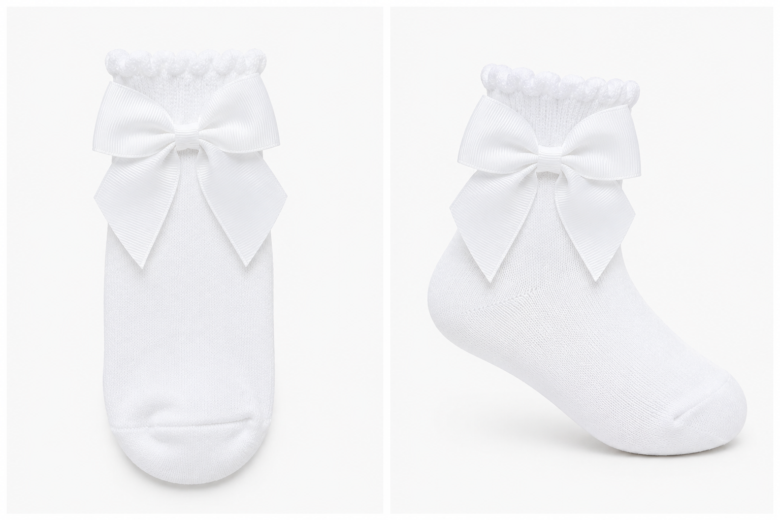 Chaussettes Élégantes à Nœud pour Fille