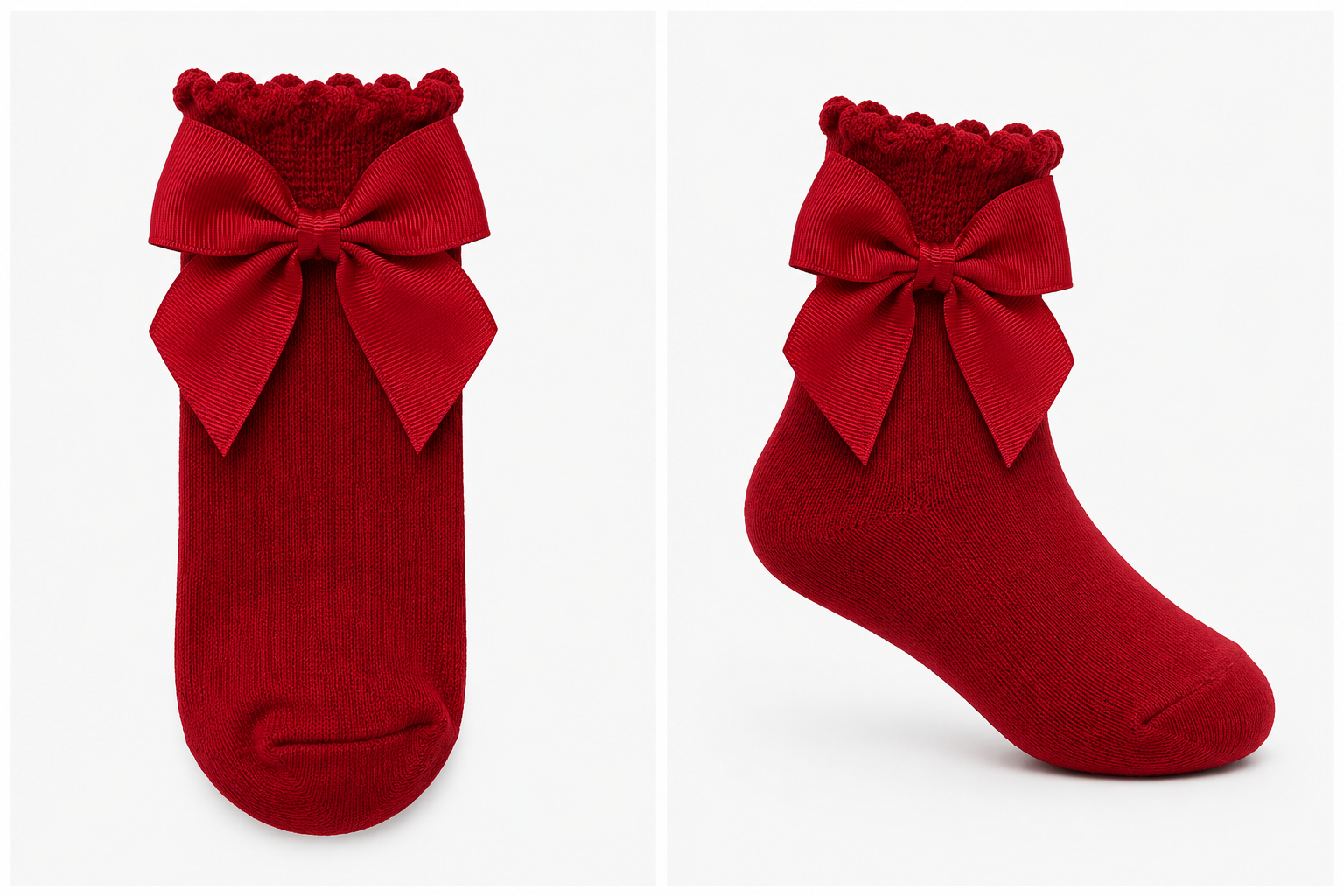 Chaussettes Élégantes à Nœud pour Fille