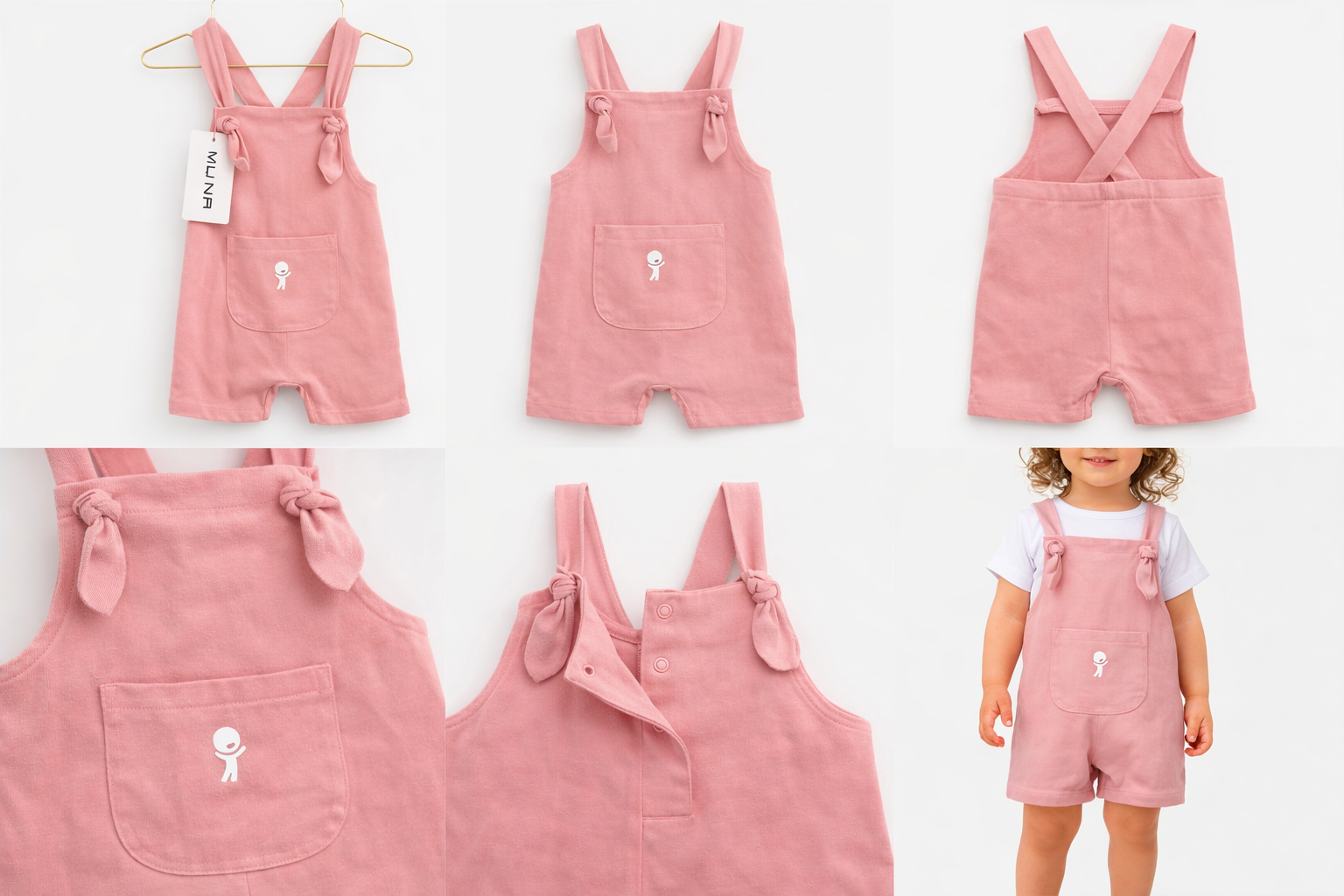 Baby Cotton Overall Romper