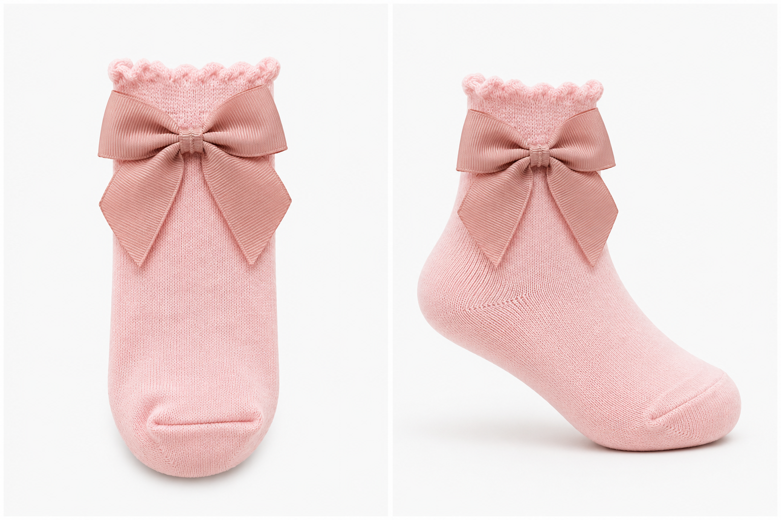 Chaussettes Élégantes à Nœud pour Fille
