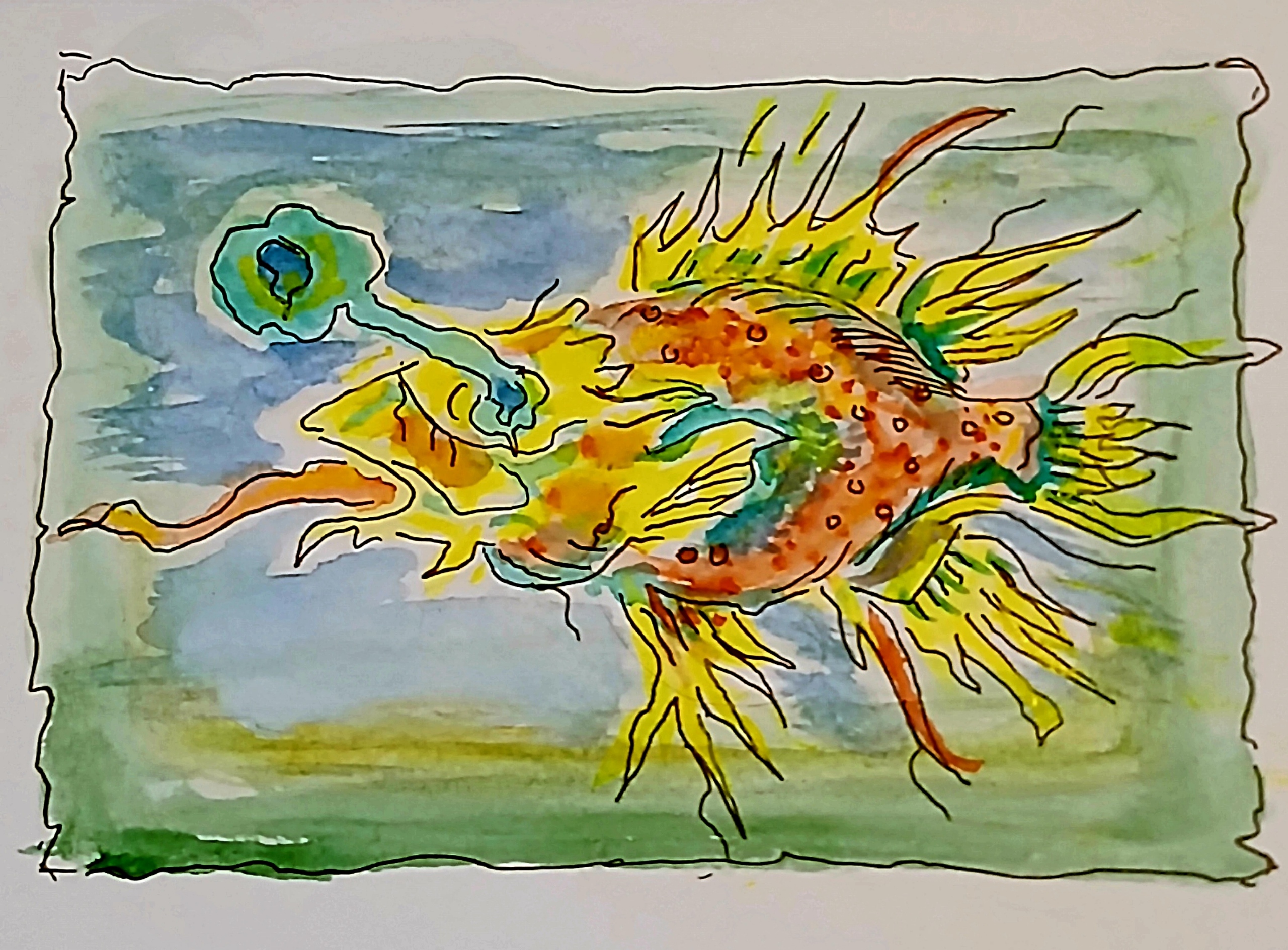 Caged Fish, Eye on an Escape Route
