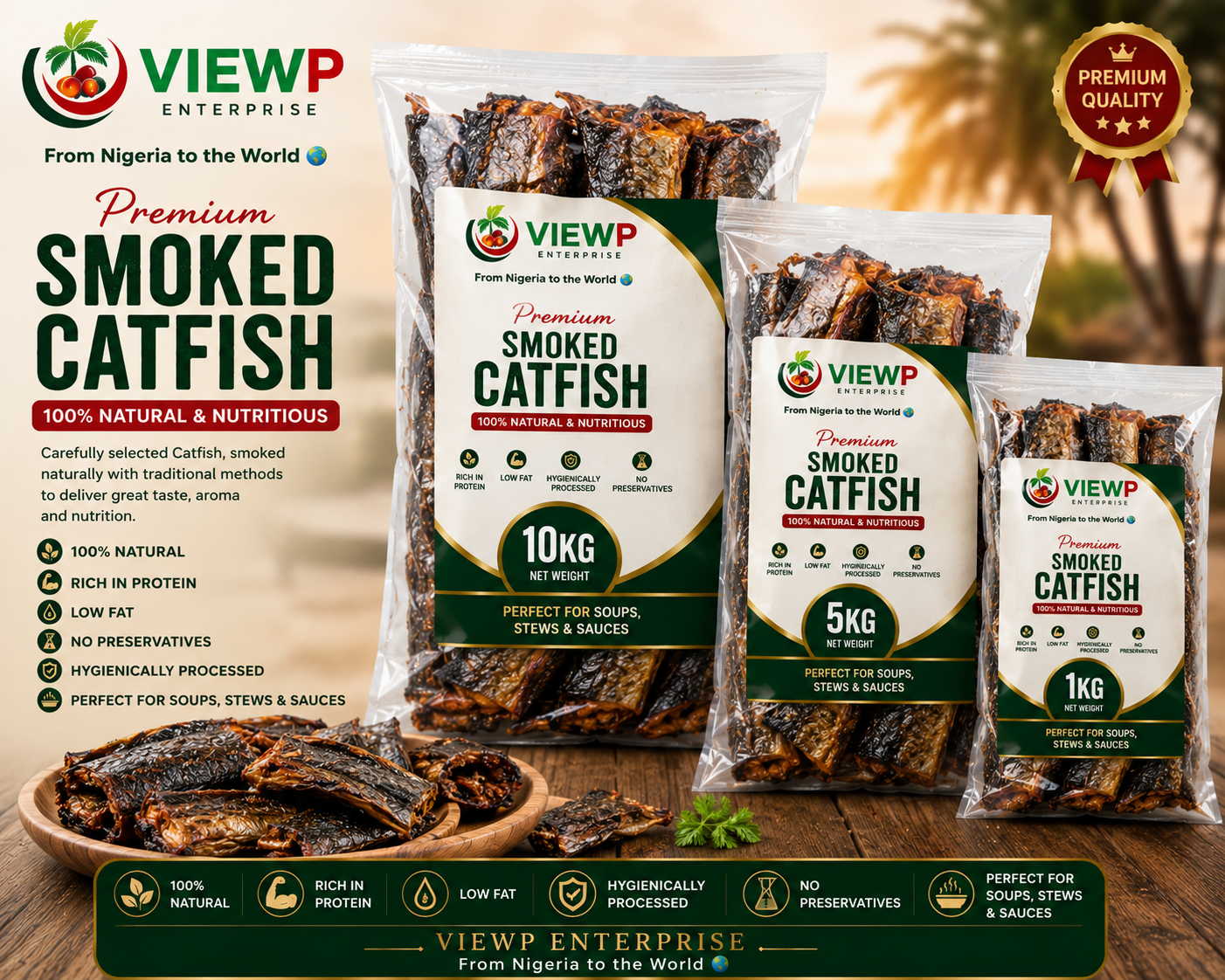 Premium Smoked Catfish