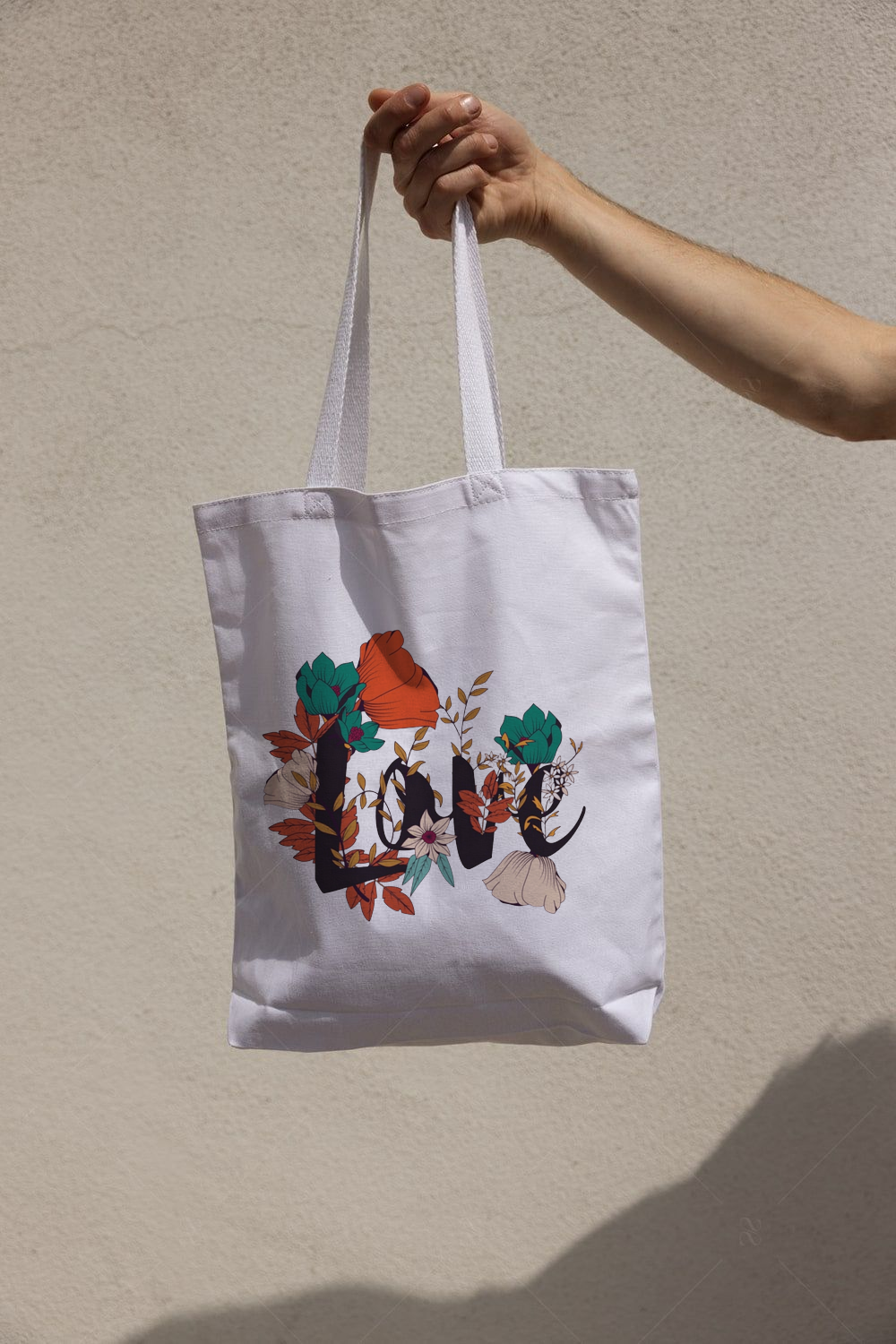 Floral Love Tote Bag