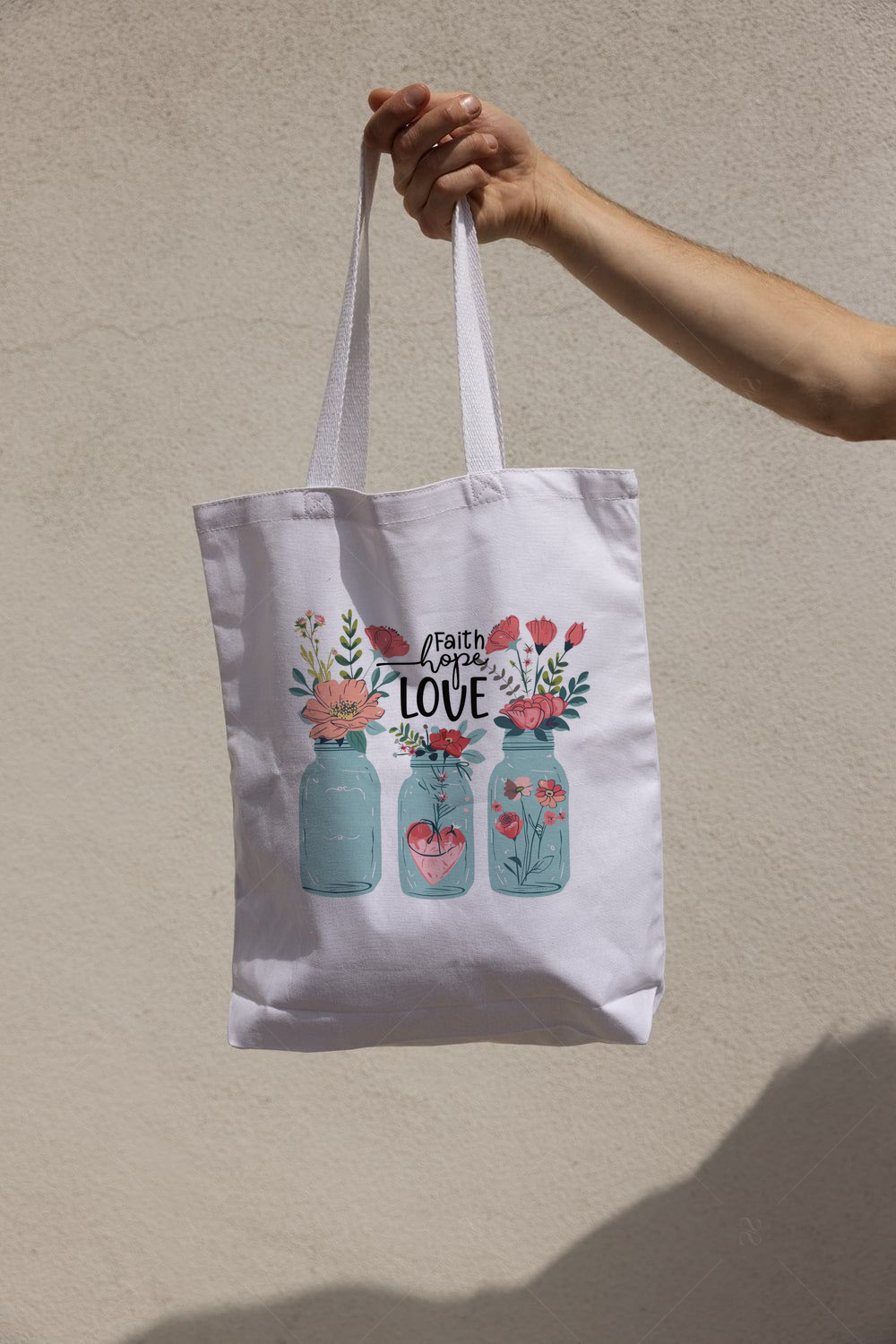 Faith Hope Love Tote Bag