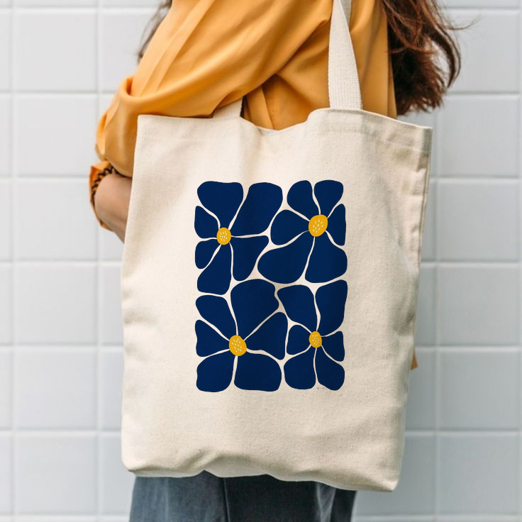 Midnight Bloom Tote Bag