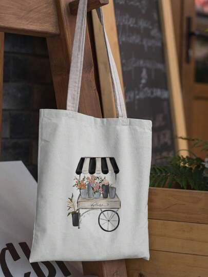 Bloom Cart Tote Bag