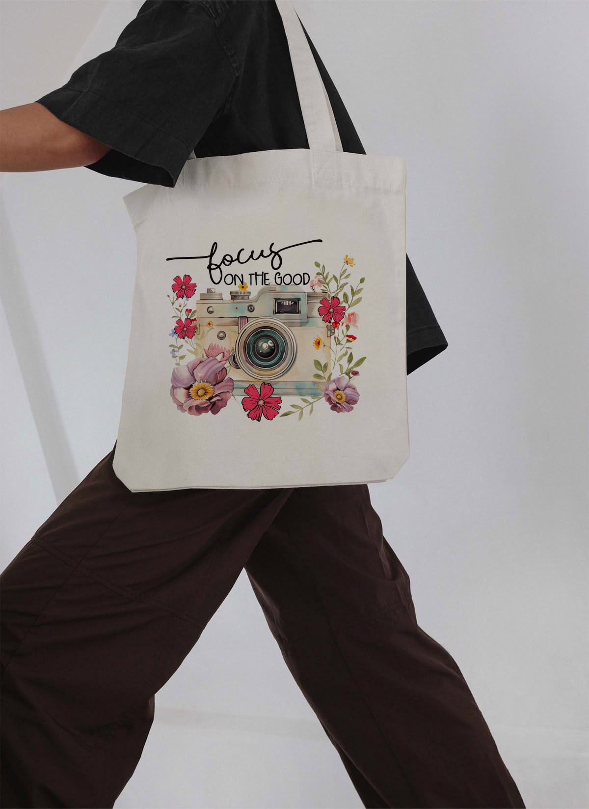 Focus On The Good Camera Tote Bag