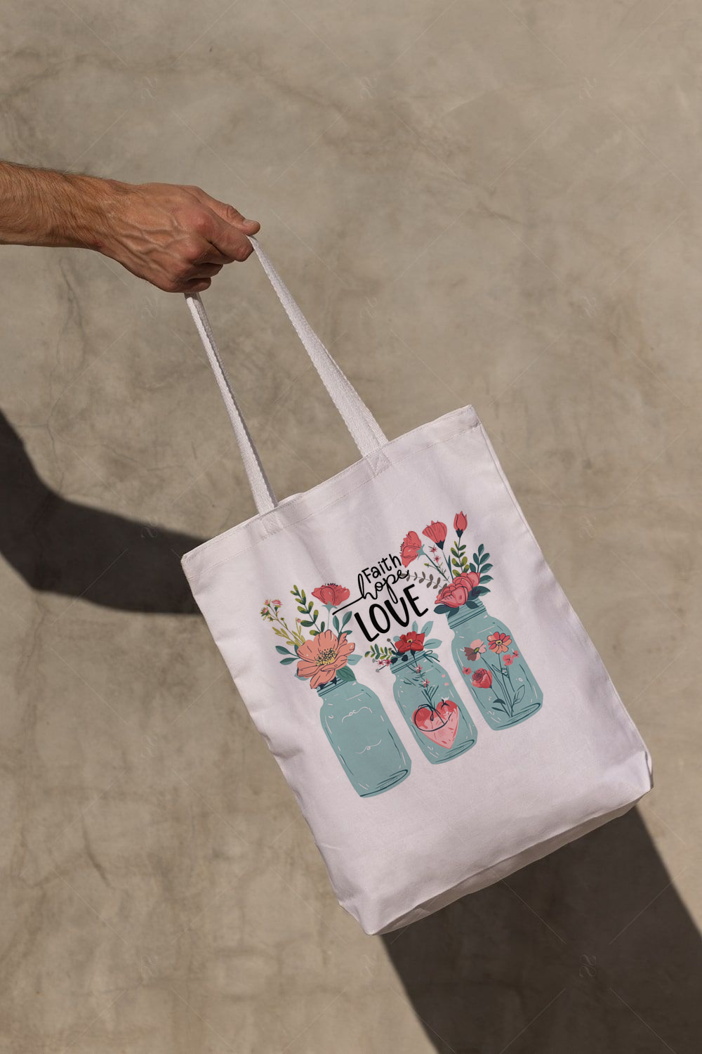 Faith Hope Love Tote Bag