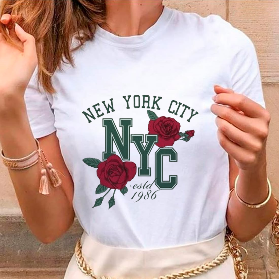 New York City Rose T-Shirt