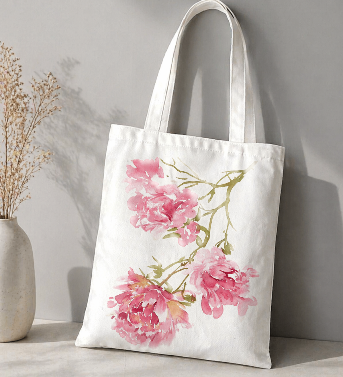 Pink Blossom Tote Bag