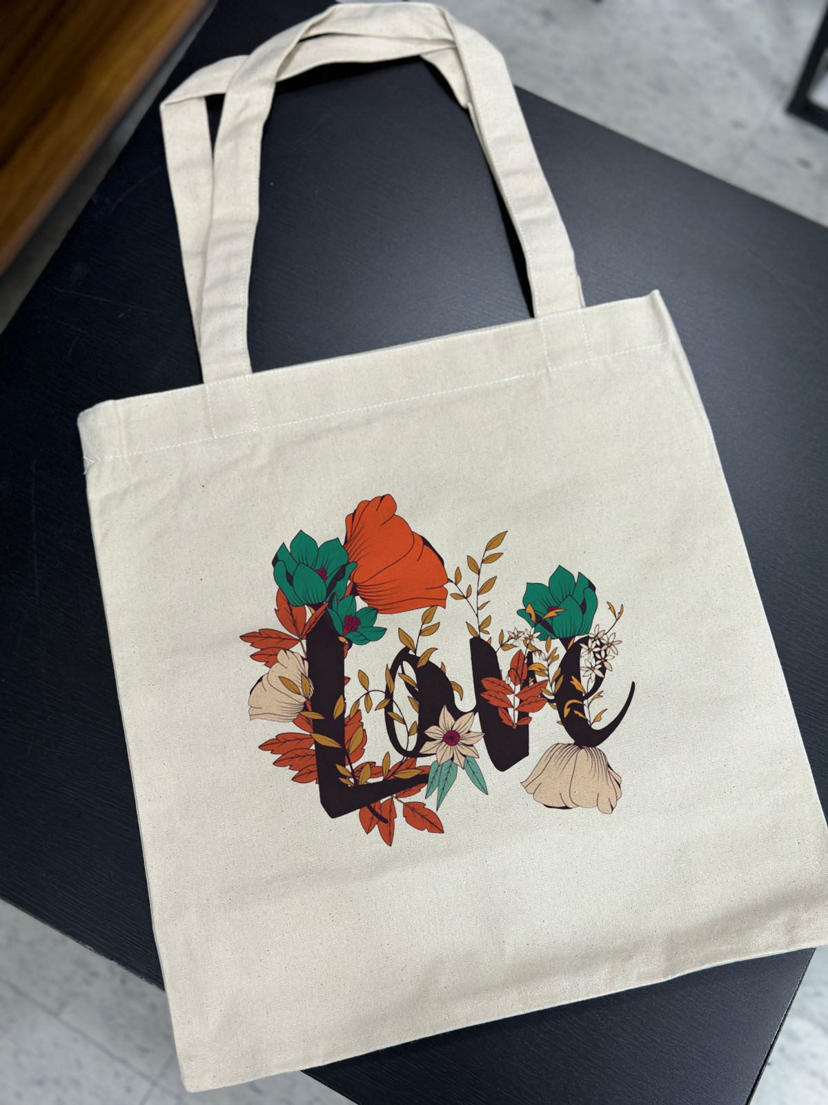 Floral Love Tote Bag