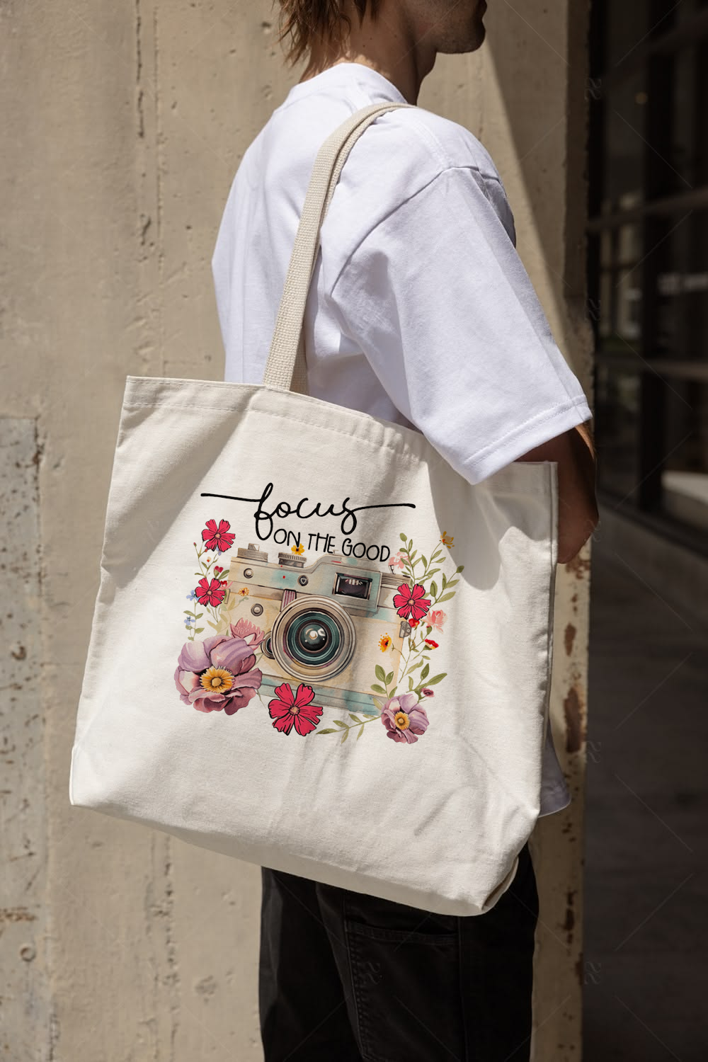 Focus On The Good Camera Tote Bag