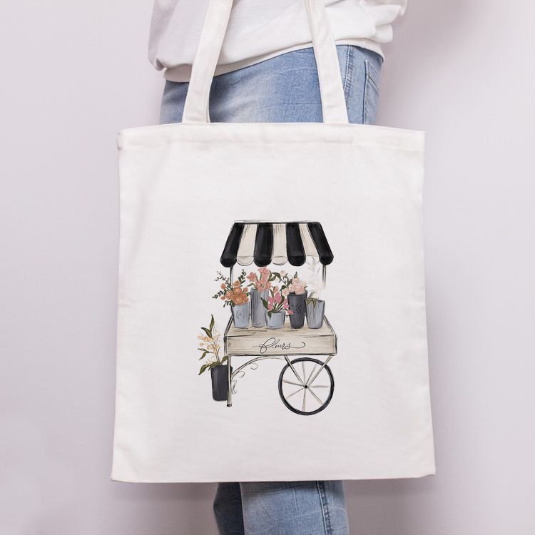 Bloom Cart Tote Bag
