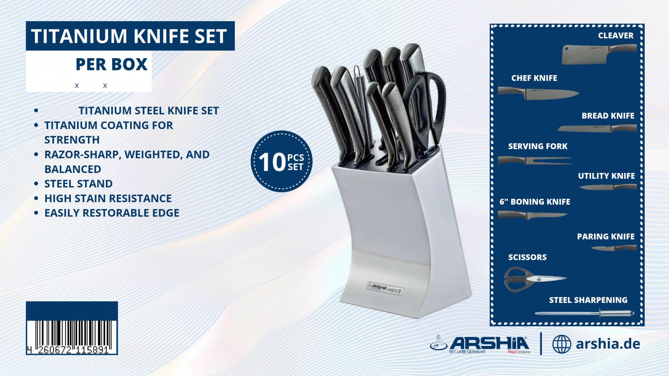 Titanium Knife Set