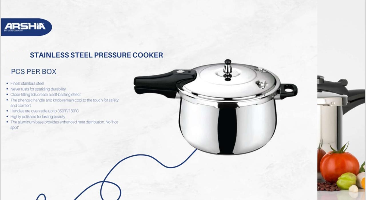 Arshia Stainless Steel Pressure Cooker