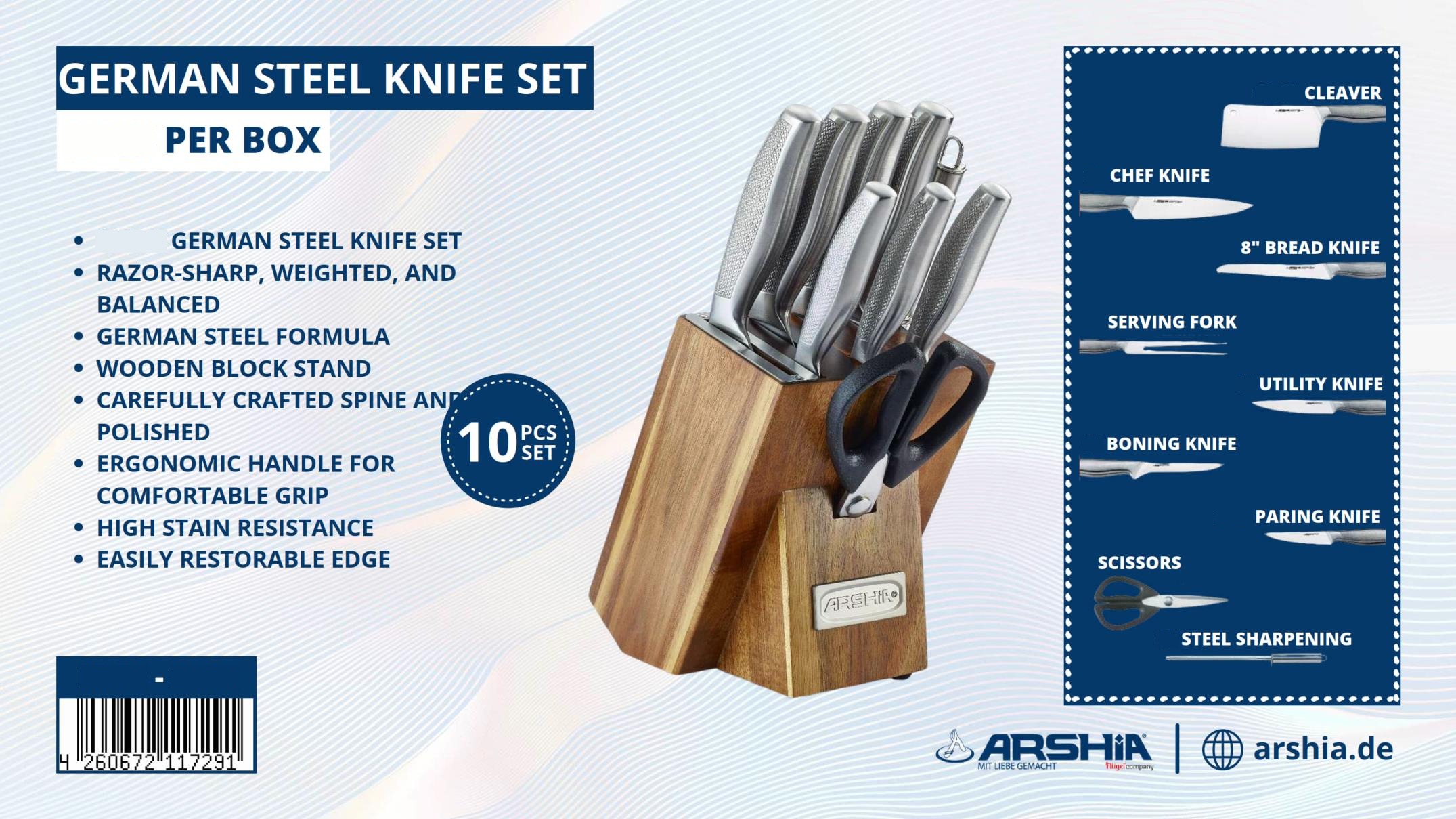 German Steel Knife Set