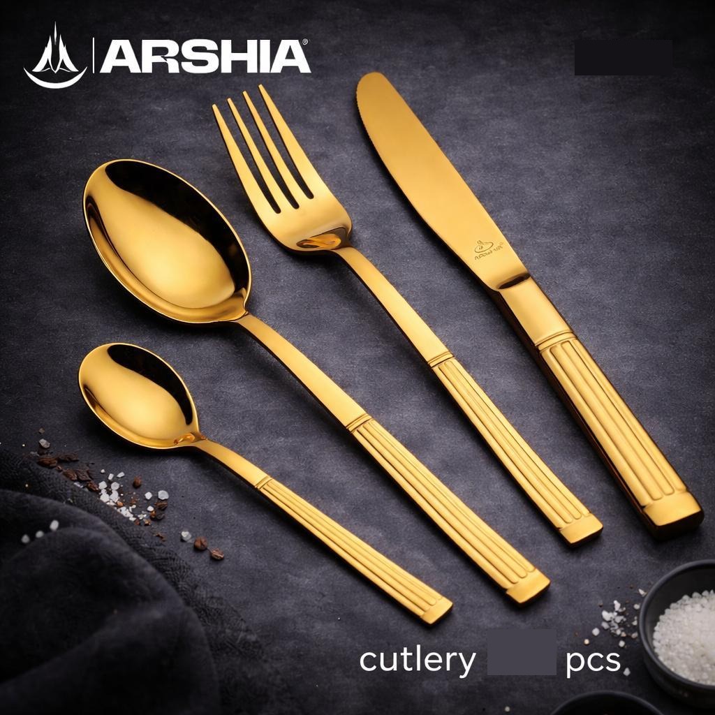 Arshia Gold Cutlery Set