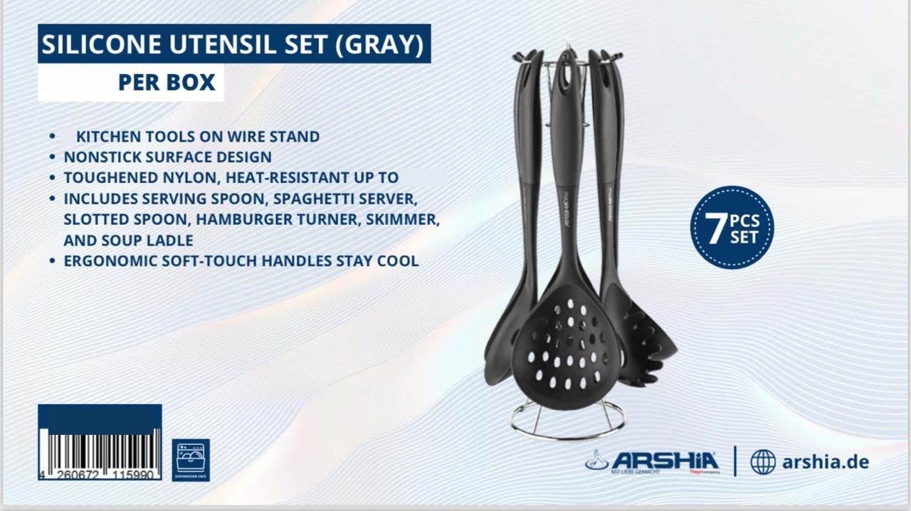 Silicone Utensil Set (Black)