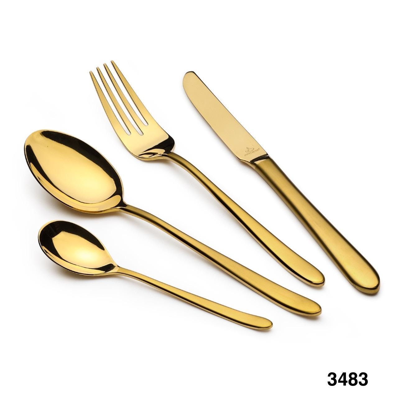 Gold Stainless Steel Cutlery Set