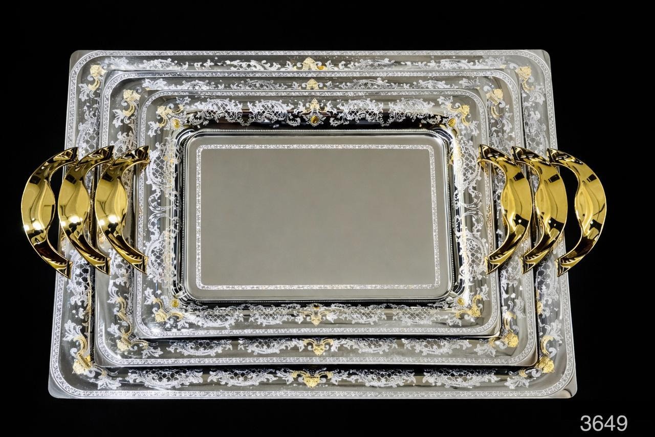 ARSHIA Decorative Tray Set 3 pcs