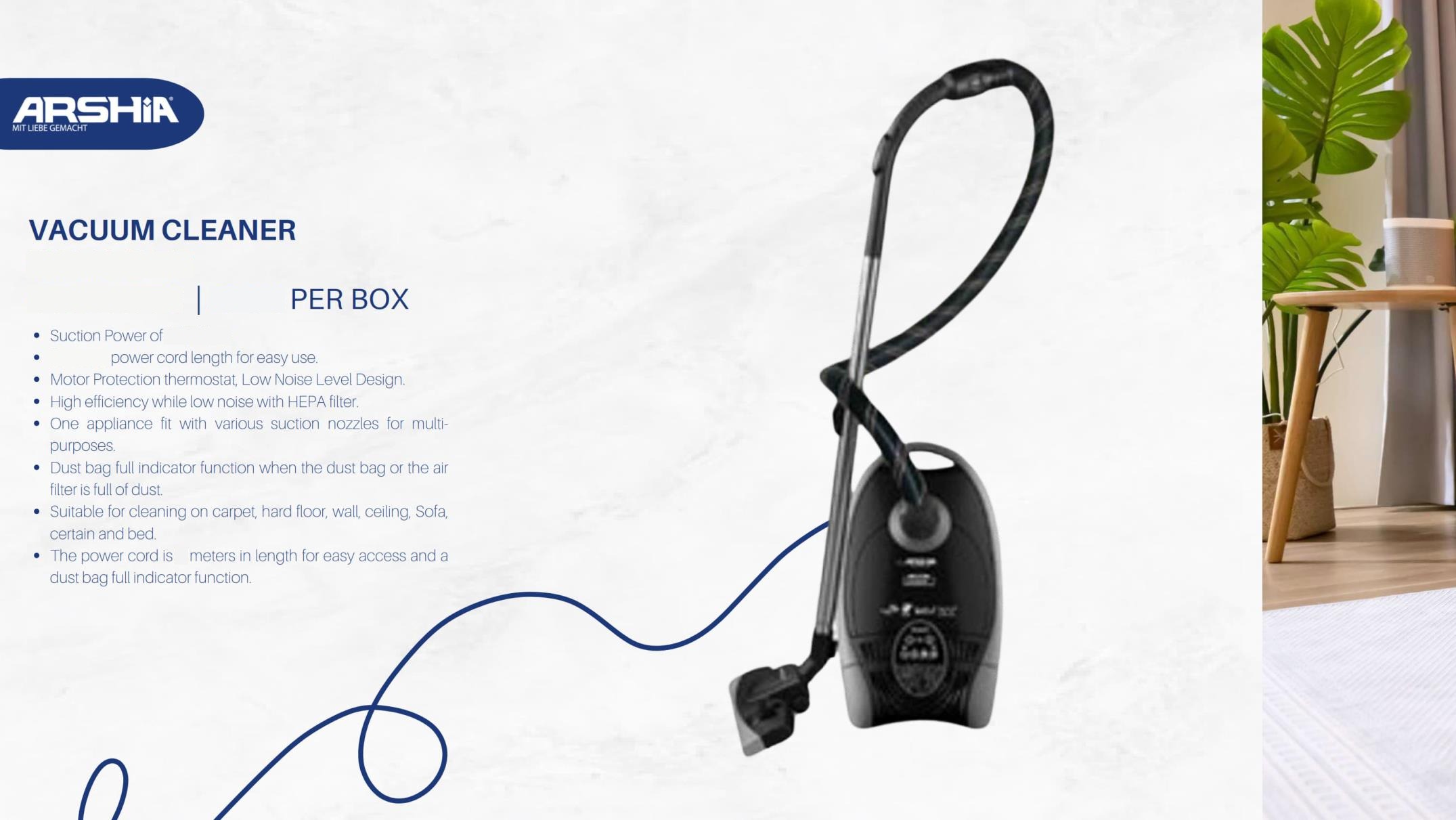 Arshia Vacuum Cleaner