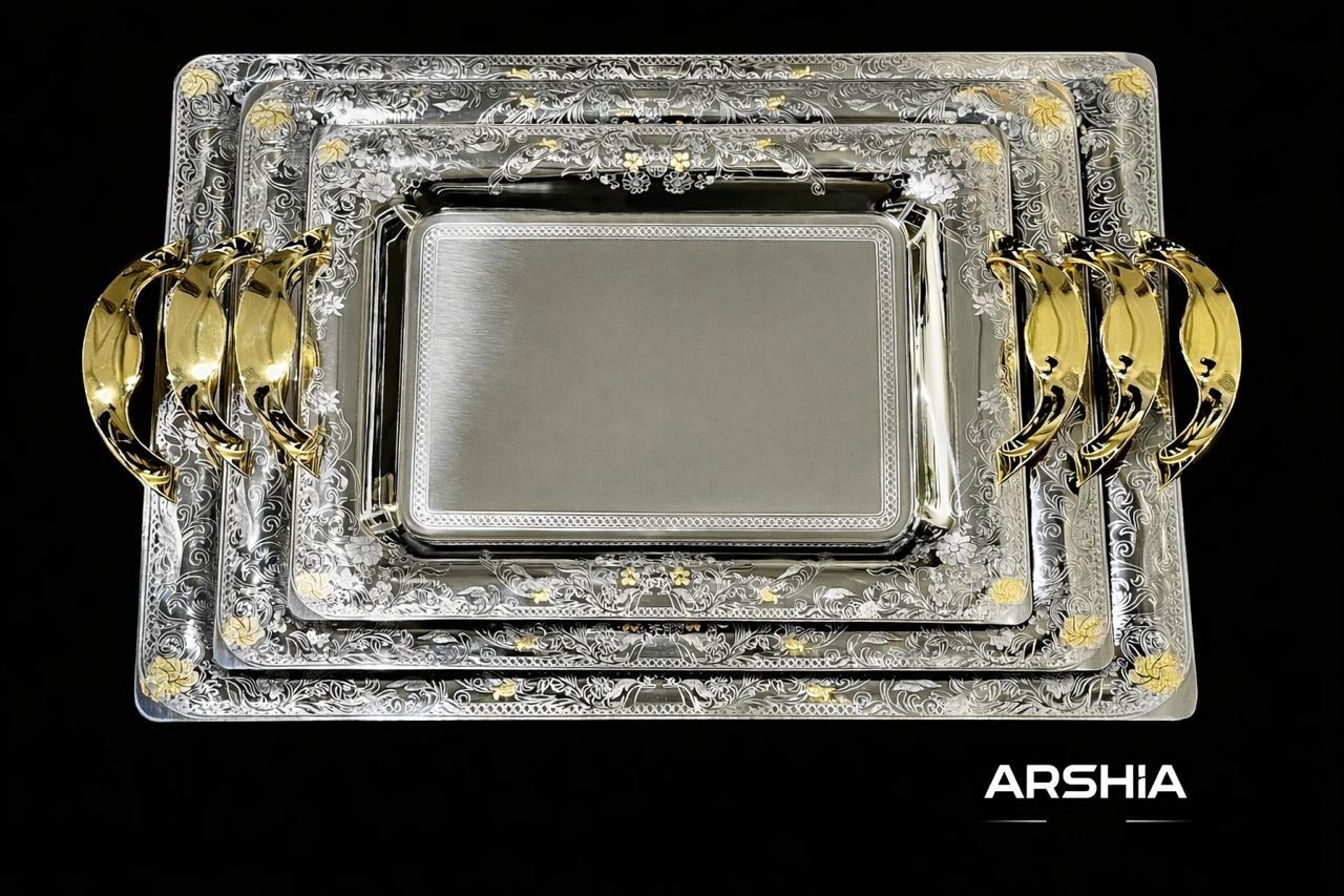 ARSHIA Decorative Tray Set 3 pcs