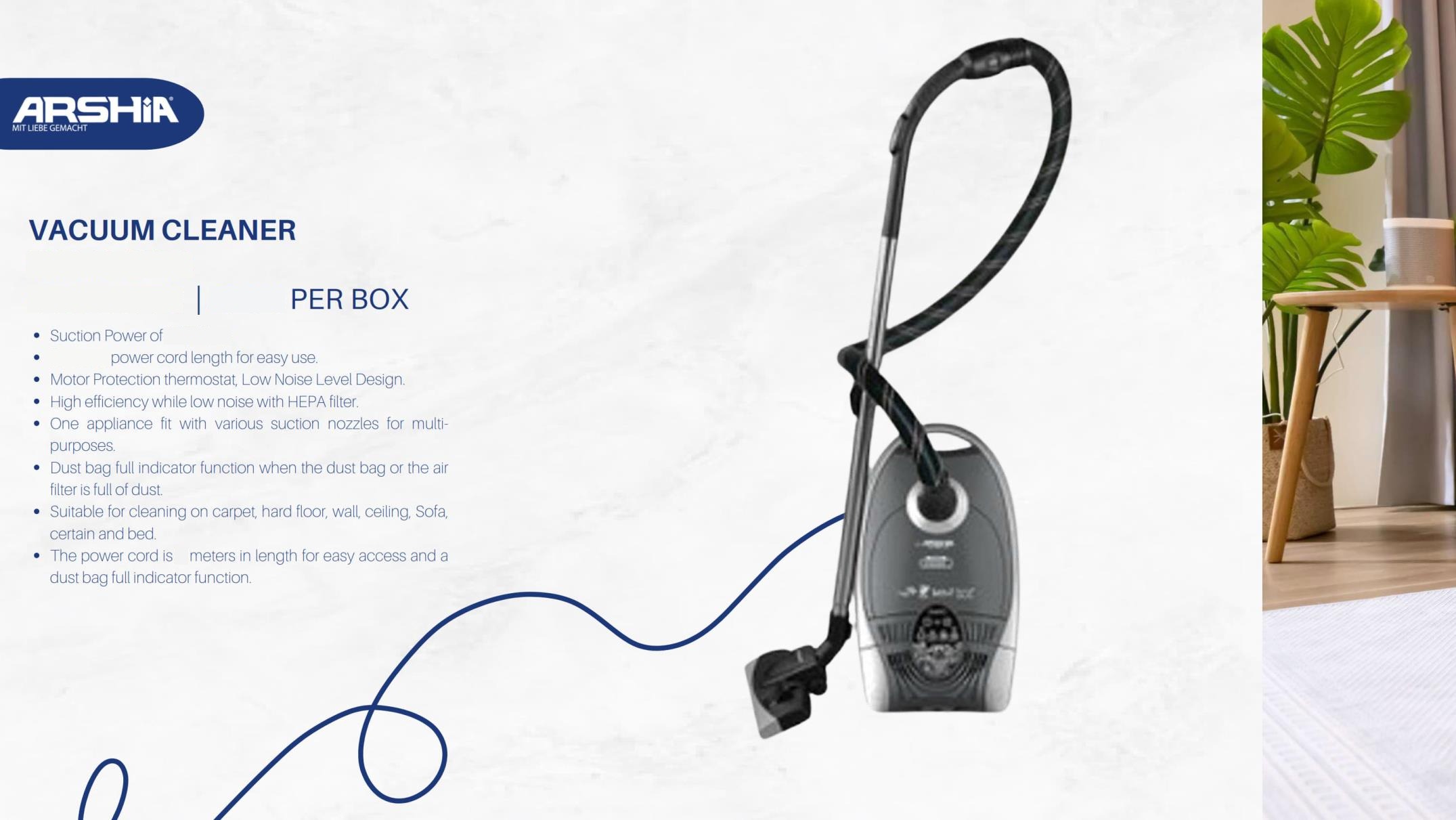 Arshia Vacuum Cleaner